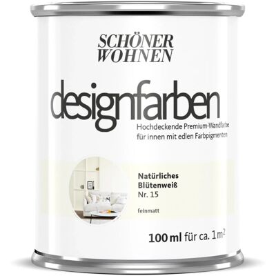 Schöner Wohnen Designfarben Natürliches Blütenweiß 100 ml Schöner Wohnen Designfarben Natürliches Blütenweiß 100 ml
