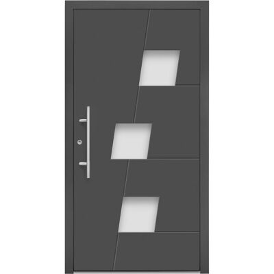 Splendoor Moderno Aluminium-Haustür Moderno M550/B 110 cm x 210 cm Anthrazit Metallic Anschlag L Splendoor Moderno Aluminium-Haustür Moderno M550/B 110 cm x 210 cm Anthrazit Metallic Anschlag L