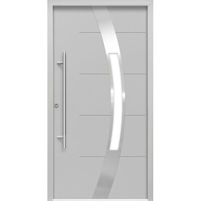 Splendoor Thermospace Sicherheits-Haustür ThermoSpace Prime Prag RC2 Grau 110 x 210 cm Anschlag L Splendoor Thermospace Sicherheits-Haustür ThermoSpace Prime Prag RC2 Grau 110 x 210 cm Anschlag L