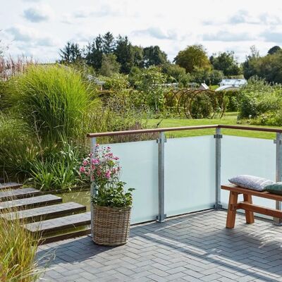 Plus Glaszaun 90 x 91 cm Mattes - Glasszaun Plus Glaszaun 90 x 91 cm Mattes - Glasszaun