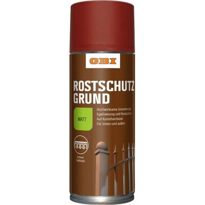 OBI Rostschutz-Grundierung Spray Rotbraun matt 400 ml OBI Rostschutz-Grundierung Spray Rotbraun matt 400 ml