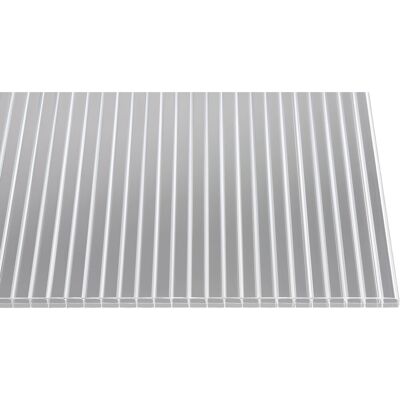 Gutta Hohlkammerplatte 16 mm transparent 300 cm x 98 cm Gutta Hohlkammerplatte 16 mm transparent 300 cm x 98 cm