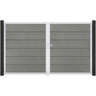 GroJa Tor 2-flg. Basicline Premium Grey Ash Cut EV1 306 cm x 180 cm DIN Rechts GroJa Tor 2-flg. Basicline Premium Grey Ash Cut EV1 306 cm x 180 cm DIN Rechts