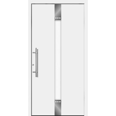 Splendoor Moderno Aluminium-Haustür Moderno M440/P 110 x 210 cm Weiß Anschlag Links Splendoor Moderno Aluminium-Haustür Moderno M440/P 110 x 210 cm Weiß Anschlag Links