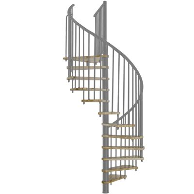 Minka Spindeltreppe Spiral Effect Ø 160 cm Eiche Grau Raumhöhe bis 305 cm Minka Spindeltreppe Spiral Effect Ø 160 cm Eiche Grau Raumhöhe bis 305 cm
