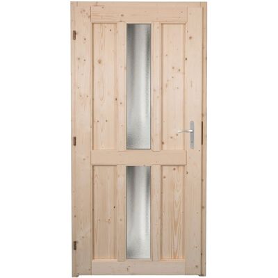 Panto Holz-Nebeneingangstür NET 506 Natur 98 cm x 198 cm DIN L Panto Holz-Nebeneingangstür NET 506 Natur 98 cm x 198 cm DIN L