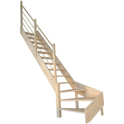 StarWood Treppen StarWood Treppe Korfu Fichte Gewendelt Links Holz-Design-Geländer StarWood Treppen StarWood Treppe Korfu Fichte Gewendelt Links Holz-Design-Geländer