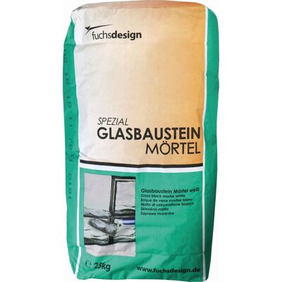 Fuchs Design Fuchs Glasstein Spezial Mörtel 25 kg Sack Fuchs Design Fuchs Glasstein Spezial Mörtel 25 kg Sack