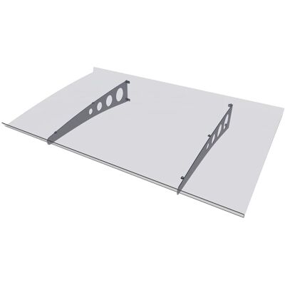 Gutta Pultvordach Pico Top 140 Verzinkt/Klar 140 cm x 90 cm x 6 cm Gutta Pultvordach Pico Top 140 Verzinkt/Klar 140 cm x 90 cm x 6 cm