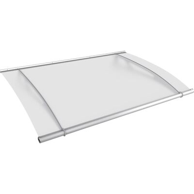 GUTTAVORDACH PT/L 205 x 142 cm Edelstahl / Weiß Satiniert - Vordach für Eingänge GUTTAVORDACH PT/L 205 x 142 cm Edelstahl / Weiß Satiniert - Vordach für Eingänge