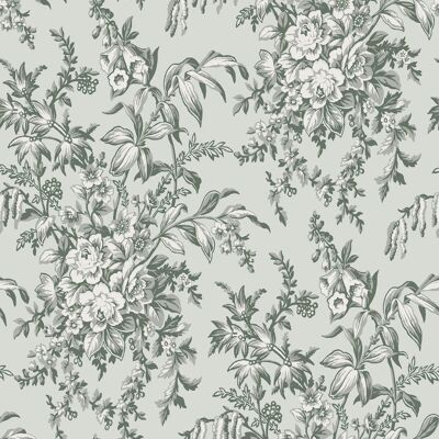 Laura Ashley Picardie Sage Vliestapete - Grün - 52m x 1.005m Laura Ashley Picardie Sage Vliestapete - Grün - 52m x 1.005m