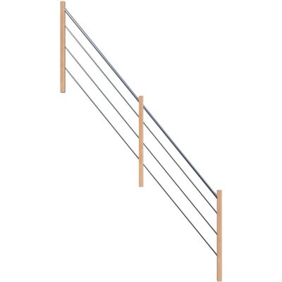 StarWood Treppen StarWood Holz-Edelstahl-Geländer Buche Links FSC® StarWood Treppen StarWood Holz-Edelstahl-Geländer Buche Links FSC®