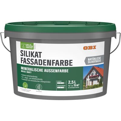 OBI Silikat Fassadenweiss matt 2,5 l OBI Silikat Fassadenweiss matt 2,5 l