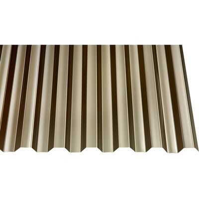 Gutta Profilplatte PC 0,8 mm Trapez 2500 mm x 1040 mm Bronce Gutta Profilplatte PC 0,8 mm Trapez 2500 mm x 1040 mm Bronce