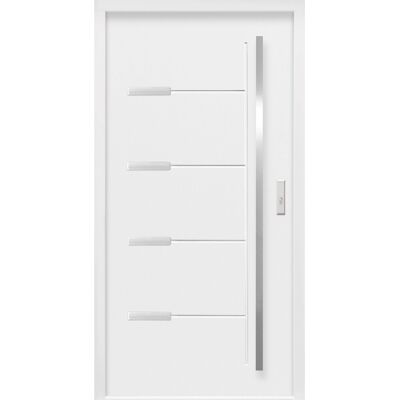 Splendoor Thermospace Haustür Thermospace Oslo Prime 100 cm x 210 cm Weiß Anschlag R Splendoor Thermospace Haustür Thermospace Oslo Prime 100 cm x 210 cm Weiß Anschlag R