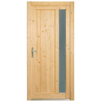 Panto Holz-Nebeneingangstür NET 511 Natur 88 cm x 198 cm DIN L Panto Holz-Nebeneingangstür NET 511 Natur 88 cm x 198 cm DIN L