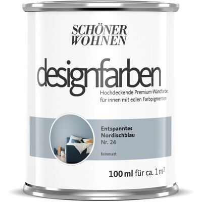 Schöner Wohnen Designfarben Entspanntes Nordischblau 100 ml Schöner Wohnen Designfarben Entspanntes Nordischblau 100 ml