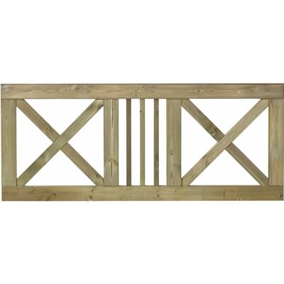 Plus Vorgartenzaun Schloss Nadelholz druckimprägniert 180 cm x 75 cm Plus Vorgartenzaun Schloss Nadelholz druckimprägniert 180 cm x 75 cm