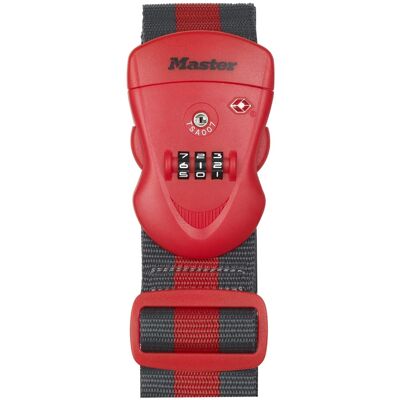 Master Lock Gepäckgurt 4702EURDRED Rot 2 m Master Lock Gepäckgurt 4702EURDRED Rot 2 m