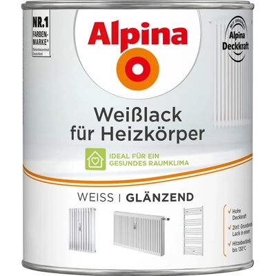 ALPINA Weißlack für Heizkörper - Innenmetall ALPINA Weißlack für Heizkörper - Innenmetall