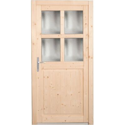 Panto Holz-Nebeneingangstür NET 502 Natur 98 cm x 198 cm DIN L Panto Holz-Nebeneingangstür NET 502 Natur 98 cm x 198 cm DIN L