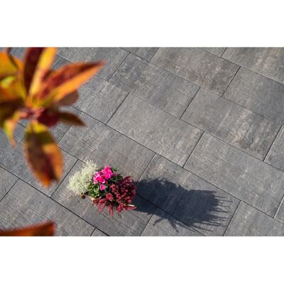 Diephaus Terrassenplatte Ruda Quarzit Holzstruktur 60 x 30 x 4 cm Diephaus Terrassenplatte Ruda Quarzit Holzstruktur 60 x 30 x 4 cm