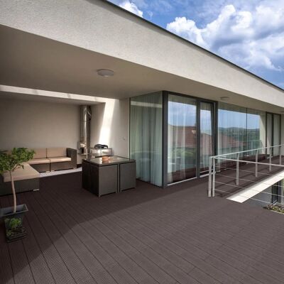 Home Deluxe WPC-Terrassendielen Samana Dunkelbraun 14 m² Home Deluxe WPC-Terrassendielen Samana Dunkelbraun 14 m²