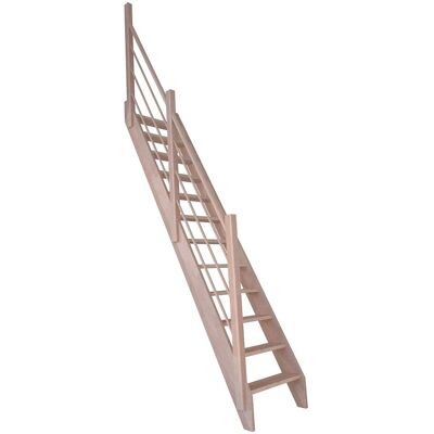 STARWOOD Raumspartreppe - Buche, 12 Stufen, links Geländer - Treppen STARWOOD Raumspartreppe - Buche, 12 Stufen, links Geländer - Treppen