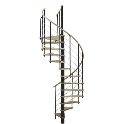 Minka Spindeltreppe Venezia Eiche Schwarz 120 cm Raumhöhe bis 305 cm Minka Spindeltreppe Venezia Eiche Schwarz 120 cm Raumhöhe bis 305 cm