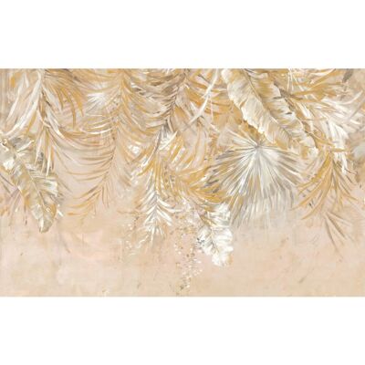 KOMAR Champagner Palm Tapete - 400x250 cm, Vlies, Bunt KOMAR Champagner Palm Tapete - 400x250 cm, Vlies, Bunt