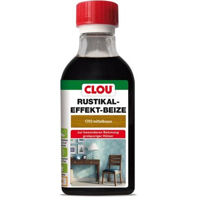 Clou Rustikaleffekt-Beize Mittelbraun 250 ml Clou Rustikaleffekt-Beize Mittelbraun 250 ml