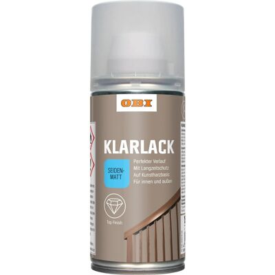 OBI Klarlack Spray Transparent seidenmatt 150 ml OBI Klarlack Spray Transparent seidenmatt 150 ml
