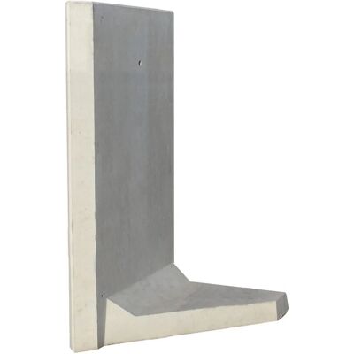 Diephaus L-Stein Ecke bewehrt Grau 90° 155 x 100 x 100 x 8 cm 2-teilig Diephaus L-Stein Ecke bewehrt Grau 90° 155 x 100 x 100 x 8 cm 2-teilig