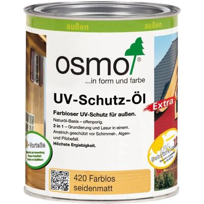 Osmo - UV Protection Oil Extra 420 - Klar Satin - 750ml - Holzöl Osmo - UV Protection Oil Extra 420 - Klar Satin - 750ml - Holzöl