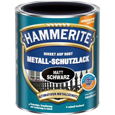 Hammerite Metall-Schutzlack Schwarz matt 2,5 l Hammerite Metall-Schutzlack Schwarz matt 2,5 l