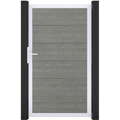 GroJa Steckzaun Tor BasicLine Universal-DIN EV1 Grey Ash Cut GroJa Steckzaun Tor BasicLine Universal-DIN EV1 Grey Ash Cut