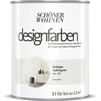 SCHÖNER WOHNEN - Salbeigrün Matt Innenfarbe - Farbe SCHÖNER WOHNEN - Salbeigrün Matt Innenfarbe - Farbe