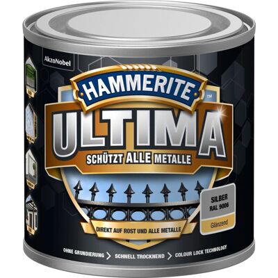 Hammerite Ultima Premium Metall-Schutzlack glänzend Silber 250 ml Hammerite Ultima Premium Metall-Schutzlack glänzend Silber 250 ml