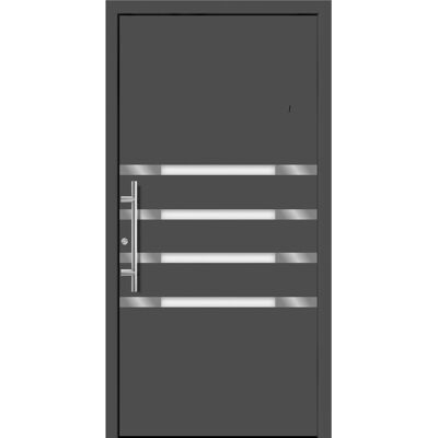 Splendoor Moderno Aluminium-Haustür Moderno M450/B 110 x 210 cm Anthrazit Metallic Anschlag Links Splendoor Moderno Aluminium-Haustür Moderno M450/B 110 x 210 cm Anthrazit Metallic Anschlag Links
