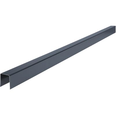 Smart Abdeckprofil Stahl 2,5 cm x 2 cm x 200 cm Anthrazitgrau Smart Abdeckprofil Stahl 2,5 cm x 2 cm x 200 cm Anthrazitgrau