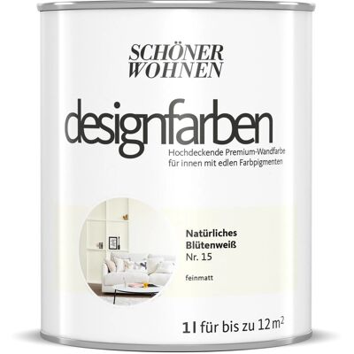 Schöner Wohnen Designfarben Natürliches Blütenweiß 1 l Schöner Wohnen Designfarben Natürliches Blütenweiß 1 l
