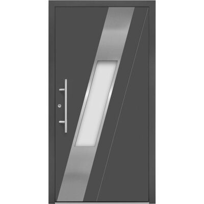 Splendoor Moderno Aluminium-Haustür Moderno M540/P 110 cm x 210 cm Anthrazit Metallic Anschlag L Splendoor Moderno Aluminium-Haustür Moderno M540/P 110 cm x 210 cm Anthrazit Metallic Anschlag L