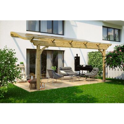Skanholz Verona Beige Garten-Terrassendach - Terrassenüberdachung Skanholz Verona Beige Garten-Terrassendach - Terrassenüberdachung