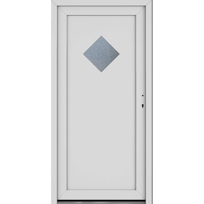Roro Nebeneingangstür OKE 1151 Kunststoff Weiß 98 cm x 198 cm DIN R Roro Nebeneingangstür OKE 1151 Kunststoff Weiß 98 cm x 198 cm DIN R
