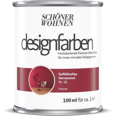 Schöner Wohnen Designfarben Gefühlvolles Herzensrot 100 ml Schöner Wohnen Designfarben Gefühlvolles Herzensrot 100 ml