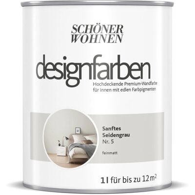 Schöner Wohnen Designfarben Sanftes Seidengrau 1 l Schöner Wohnen Designfarben Sanftes Seidengrau 1 l