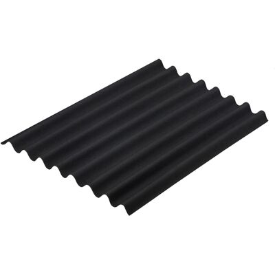 Onduline Bitumenwellplatte Easyline Schwarz 100 cm x 76 cm Onduline Bitumenwellplatte Easyline Schwarz 100 cm x 76 cm