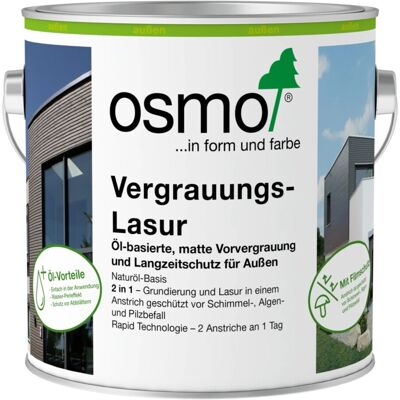 Osmo Vergrauungs-Lasur 1920 Lavagrau 0,75 l Osmo Vergrauungs-Lasur 1920 Lavagrau 0,75 l