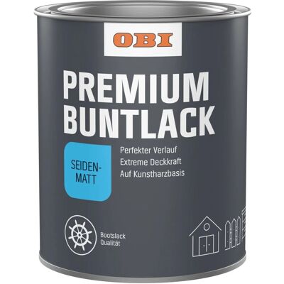 OBI Premium Buntlack Moosgrün seidenmatt 375 ml OBI Premium Buntlack Moosgrün seidenmatt 375 ml