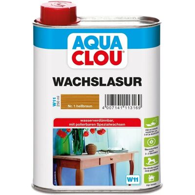 Aqua Clou Wachslasur Hellbraun 250 ml Aqua Clou Wachslasur Hellbraun 250 ml